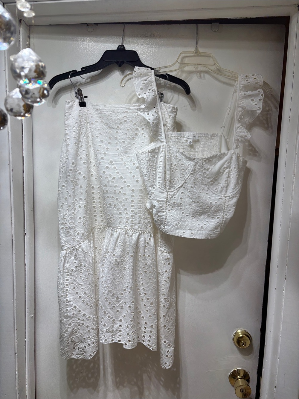 White Eyelet Maxi Skirt - Classic Summer Maxi